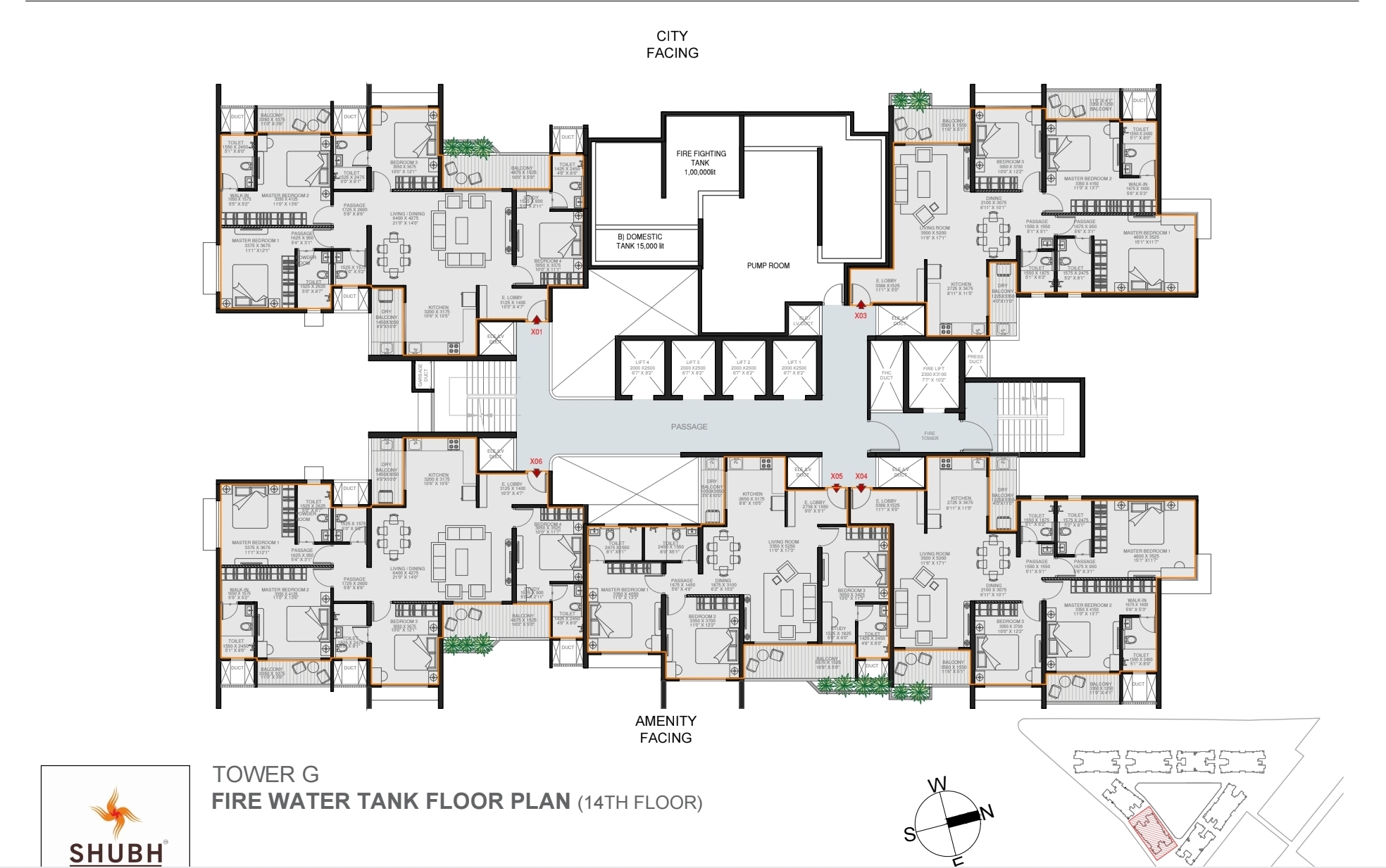 ANP Privado refuge floor plans